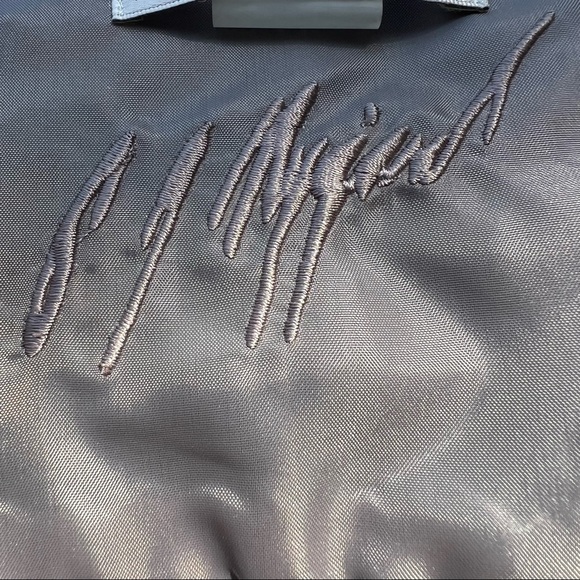 Peter Nygard Women’s Silver/Gray Leather & Knit Jacket with Flower Detai… - Picture 10 of 12